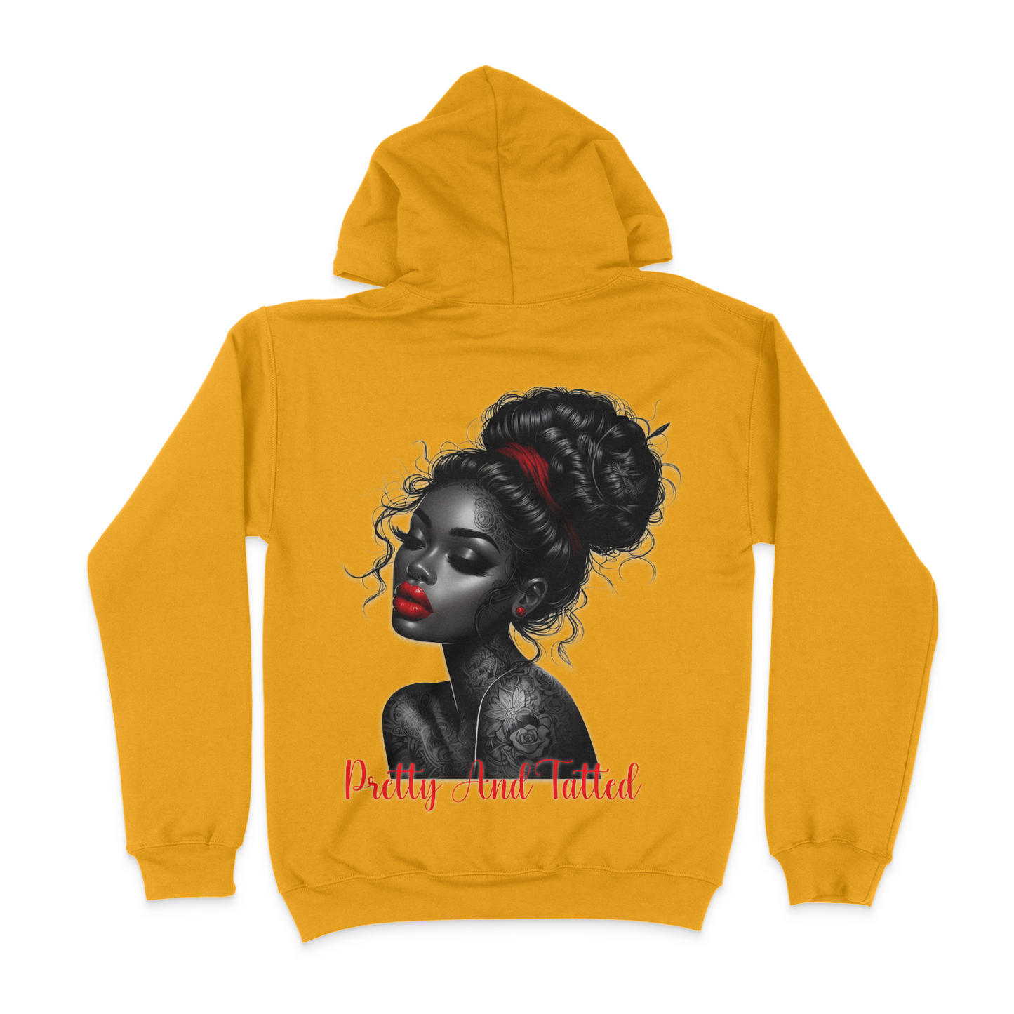 Pretty and Tatted Unisex Hoodie (BACK DESIGN)