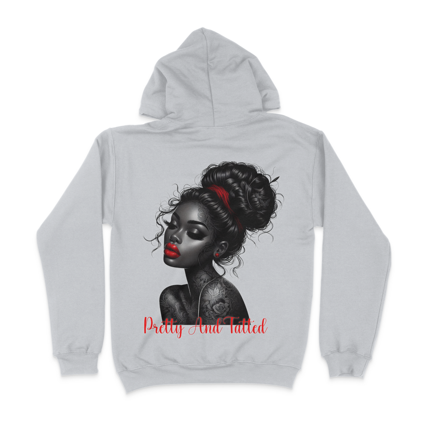 Pretty and Tatted Unisex Hoodie (BACK DESIGN)