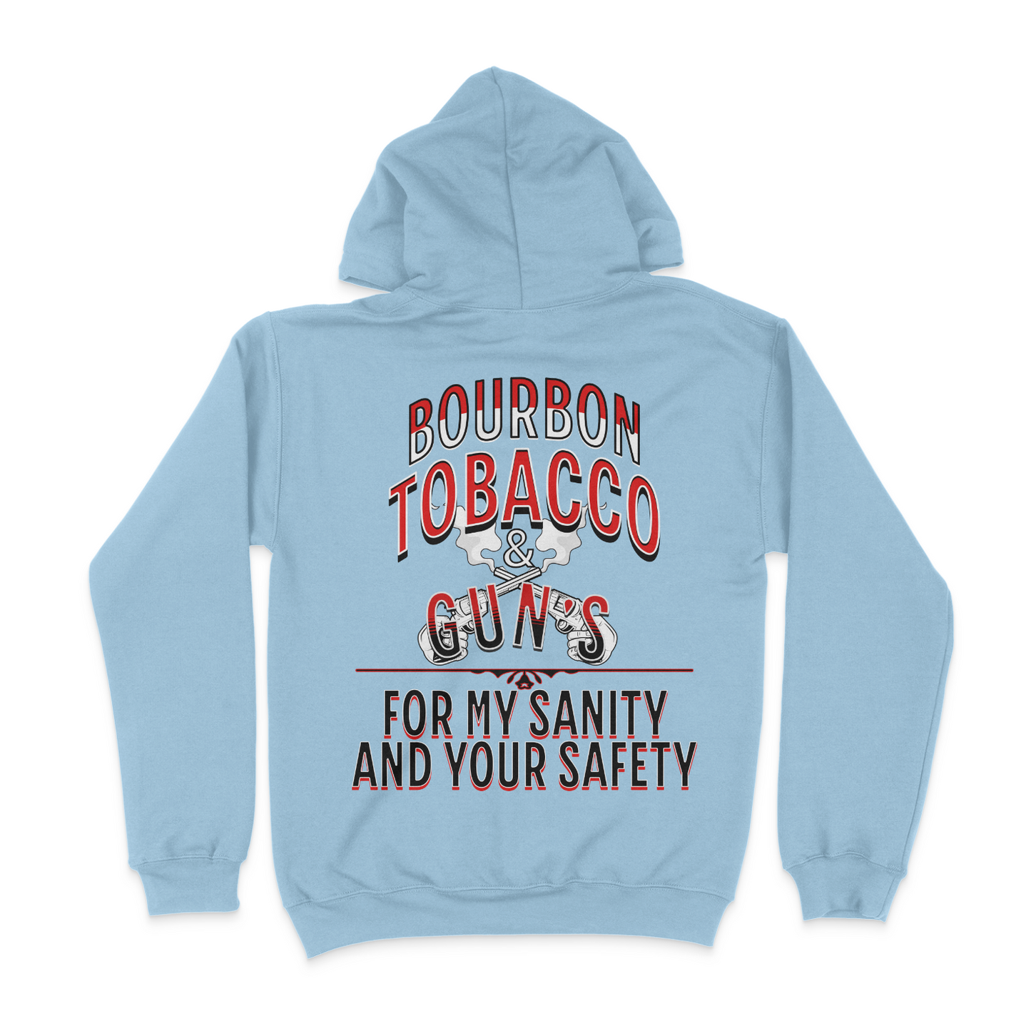 Bourbon, Tobacco And Guns Joe The Bull Guy Unisex Hoodie