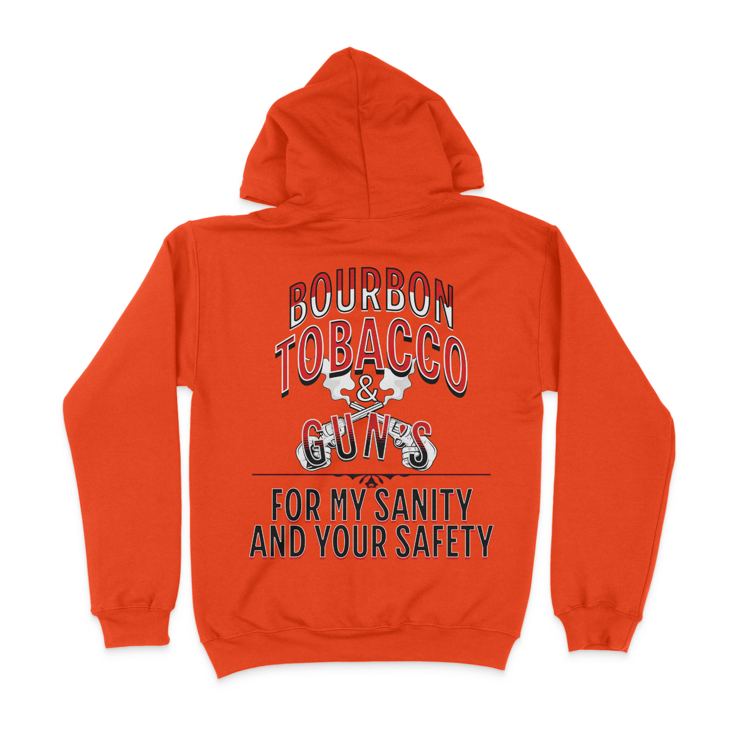 Bourbon, Tobacco And Guns Joe The Bull Guy Unisex Hoodie