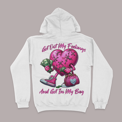 Got Out My Feelings And Got In My Bag Graphic Unisex Hoodie