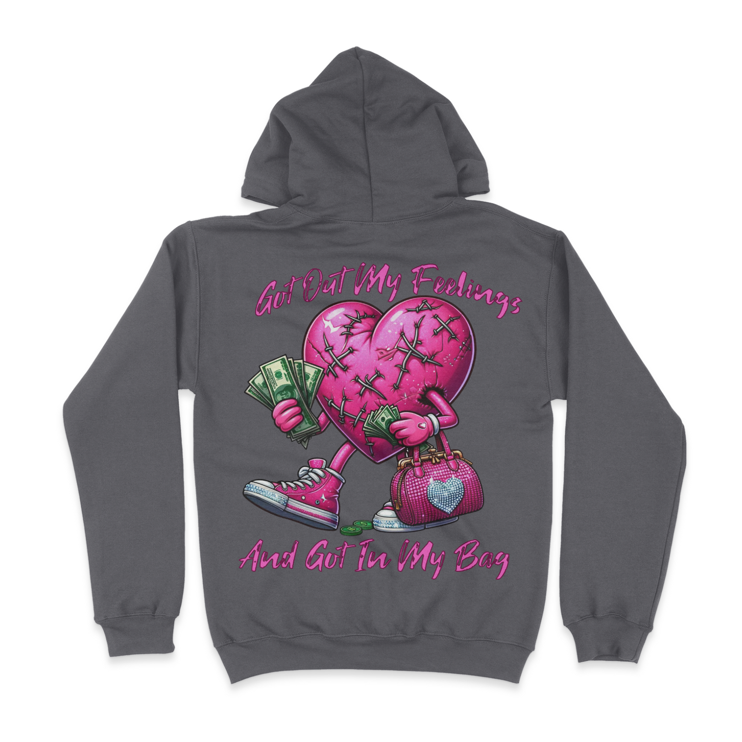 Got Out My Feelings And Got In My Bag Graphic Unisex Hoodie