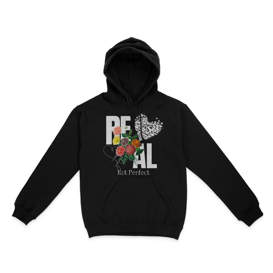 Real, Not Perfect Graphic Unisex Hoodie