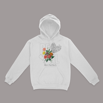 Real, Not Perfect Graphic Unisex Hoodie