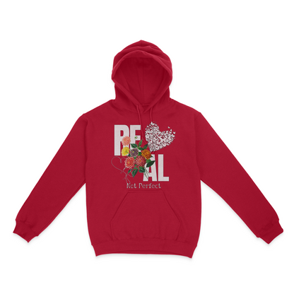 Real, Not Perfect Graphic Unisex Hoodie