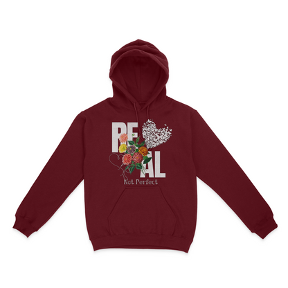 Real, Not Perfect Graphic Unisex Hoodie