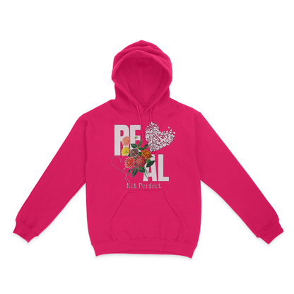Real, Not Perfect Graphic Unisex Hoodie