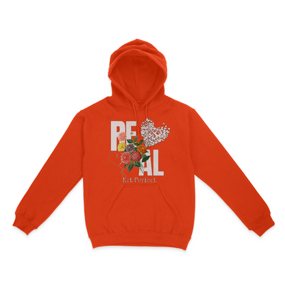 Real, Not Perfect Graphic Unisex Hoodie