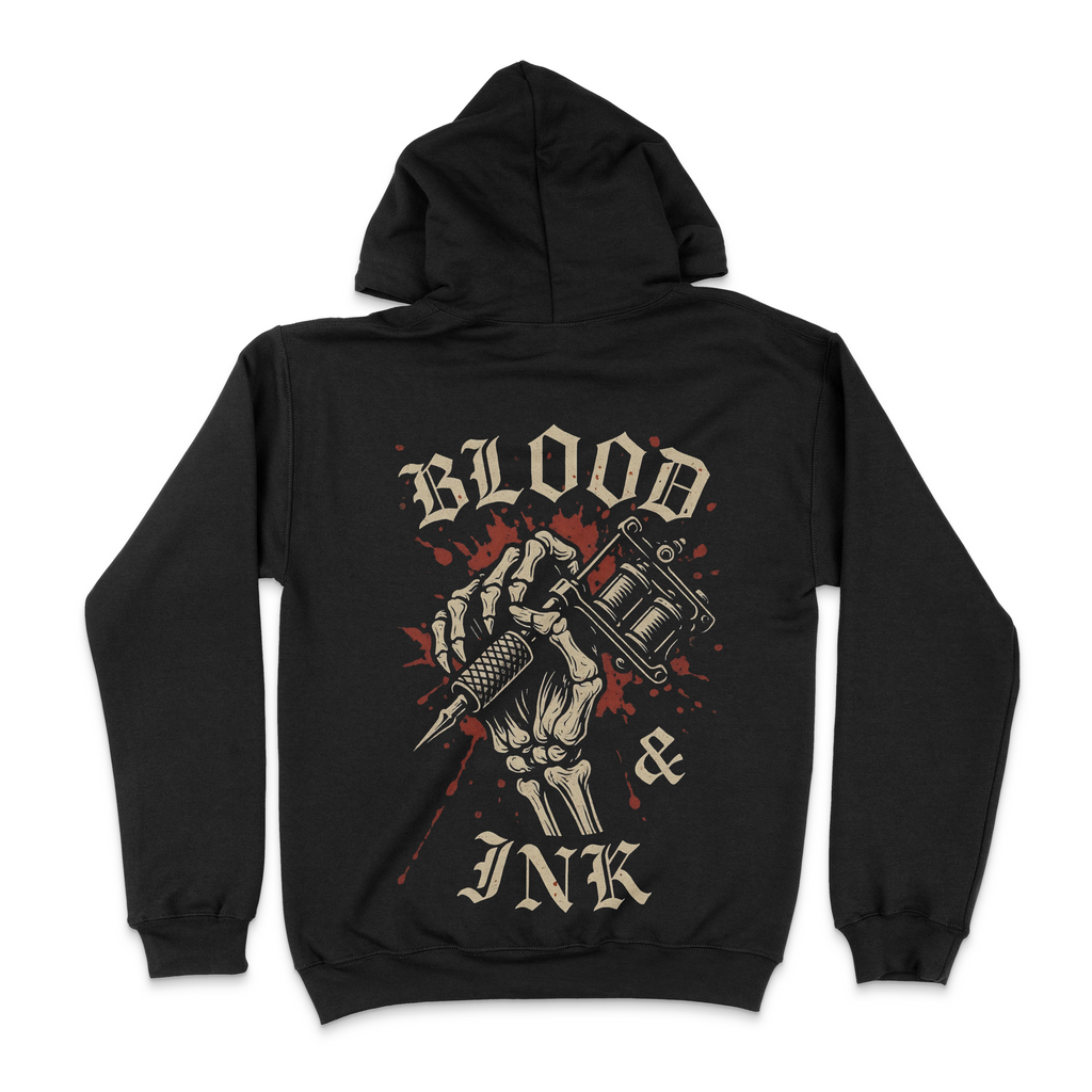 Blood and Ink Skeleton Hand Unisex Hoodie