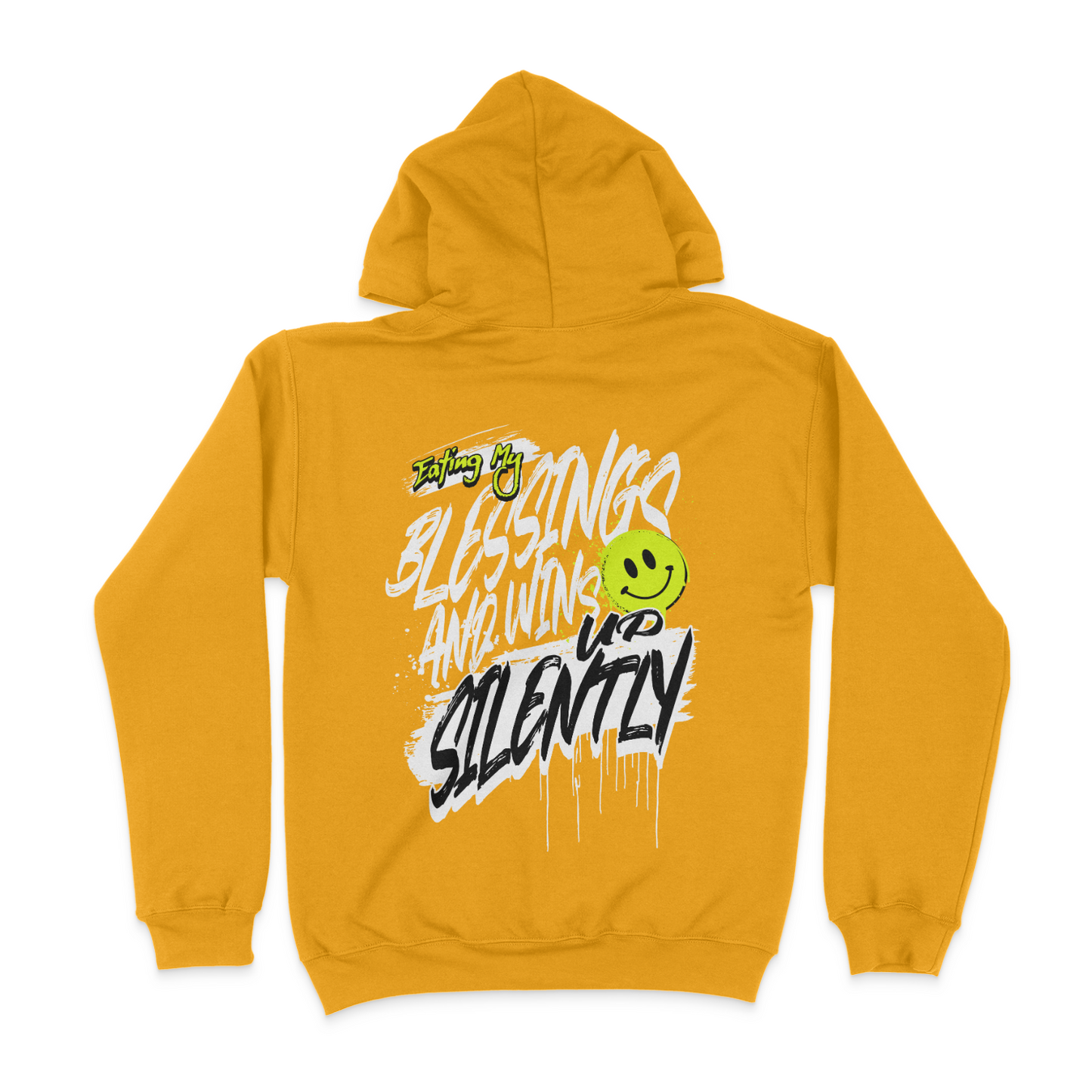 Eating My Blessings And Wins Up Silently Graphic Unisex Hoodie