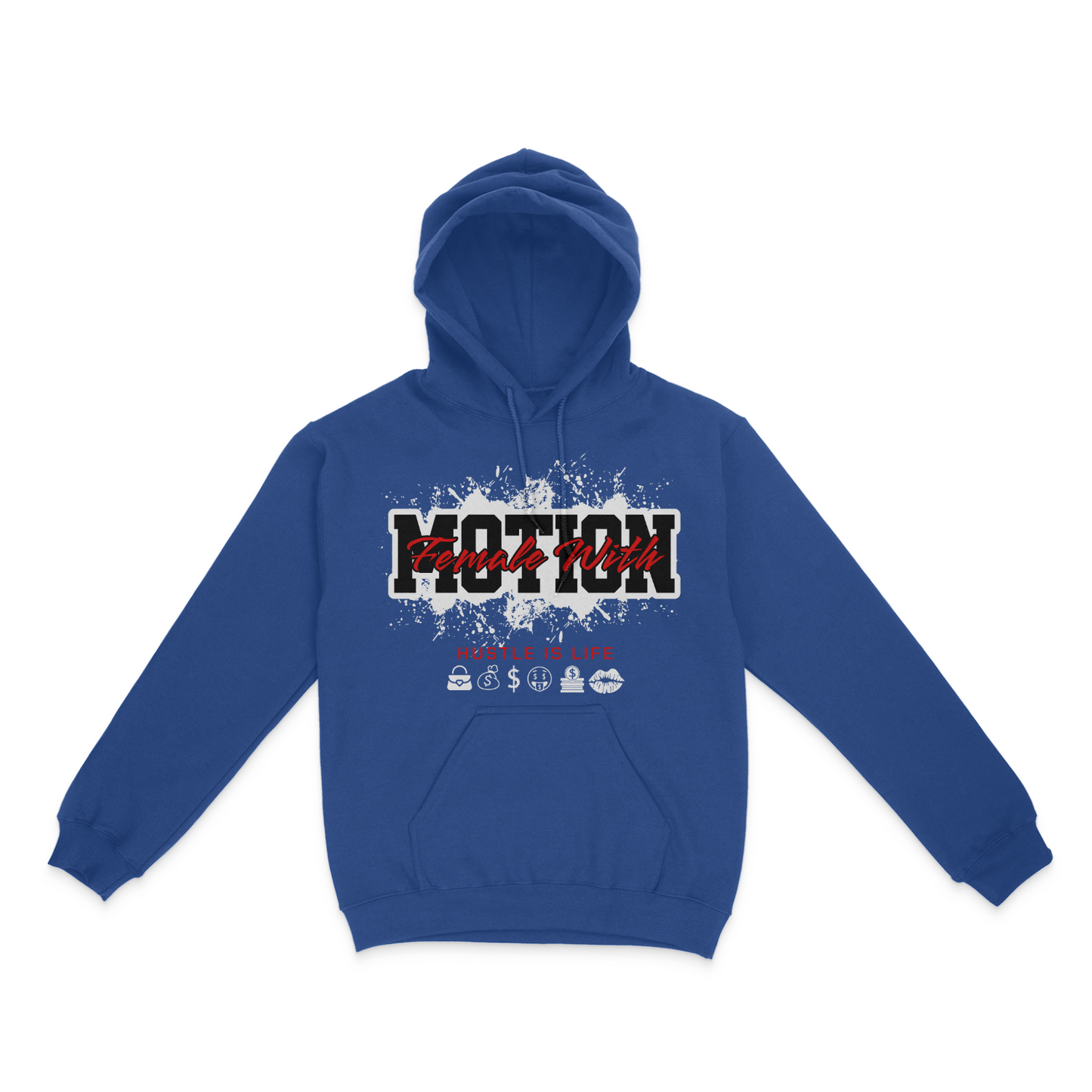 Female With Motion Graphic Unisex Hoodie
