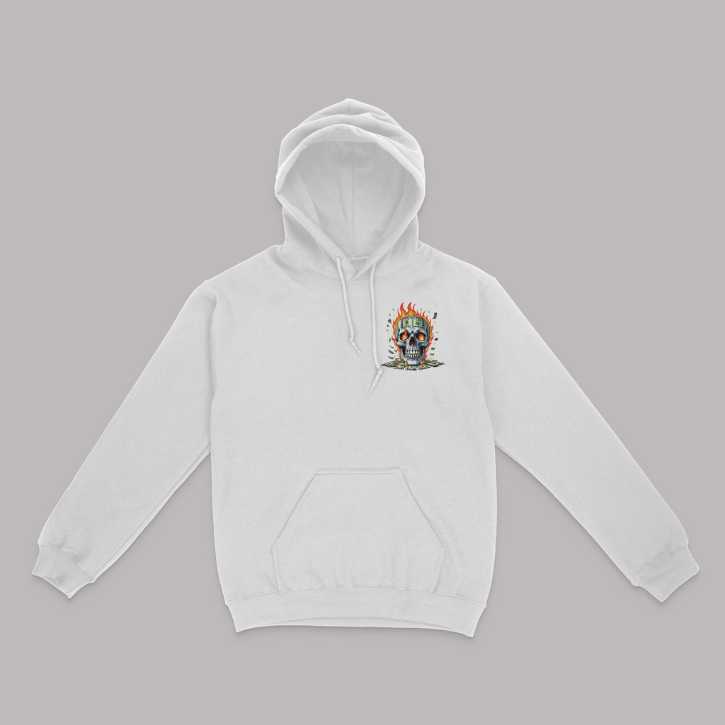 Pray Then Hustle Graphic Unisex Hoodie Front And Back Design