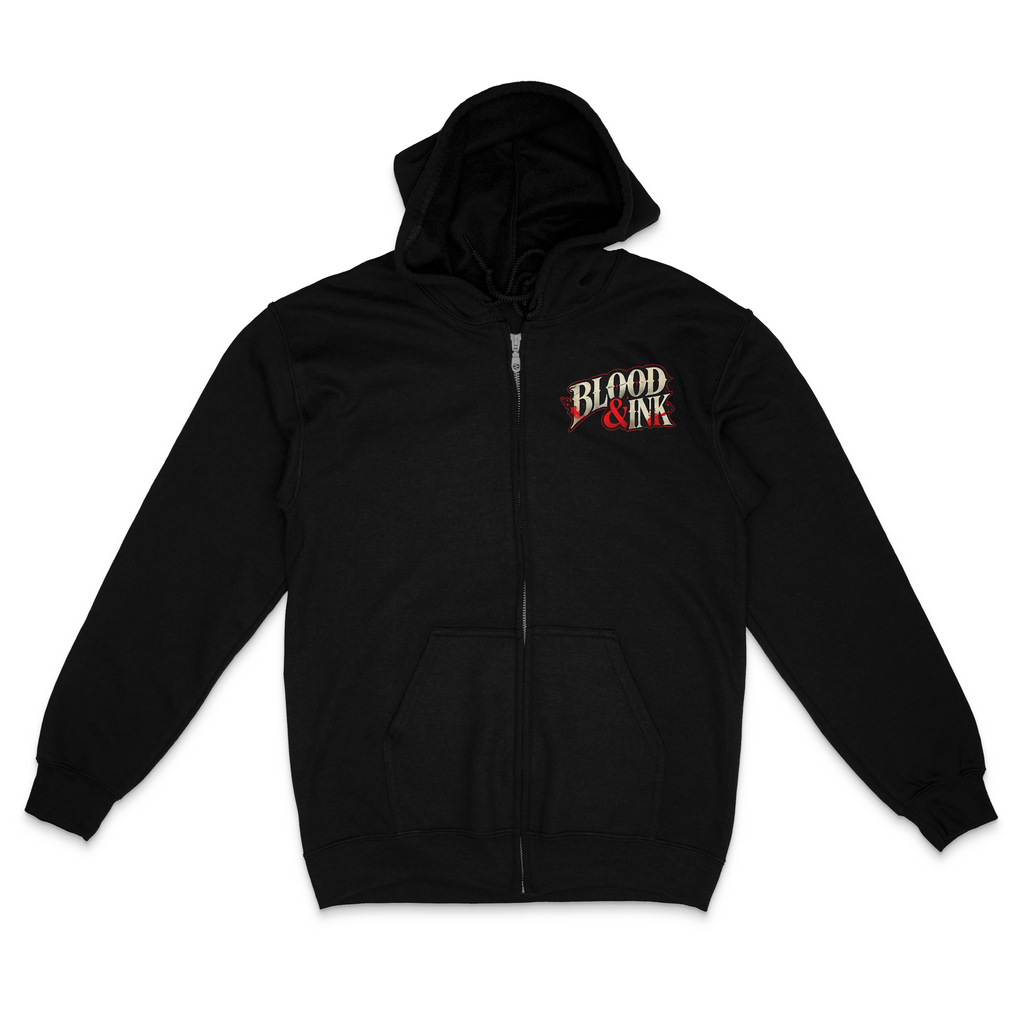 Blood and Ink Logo Zip Hoodie
