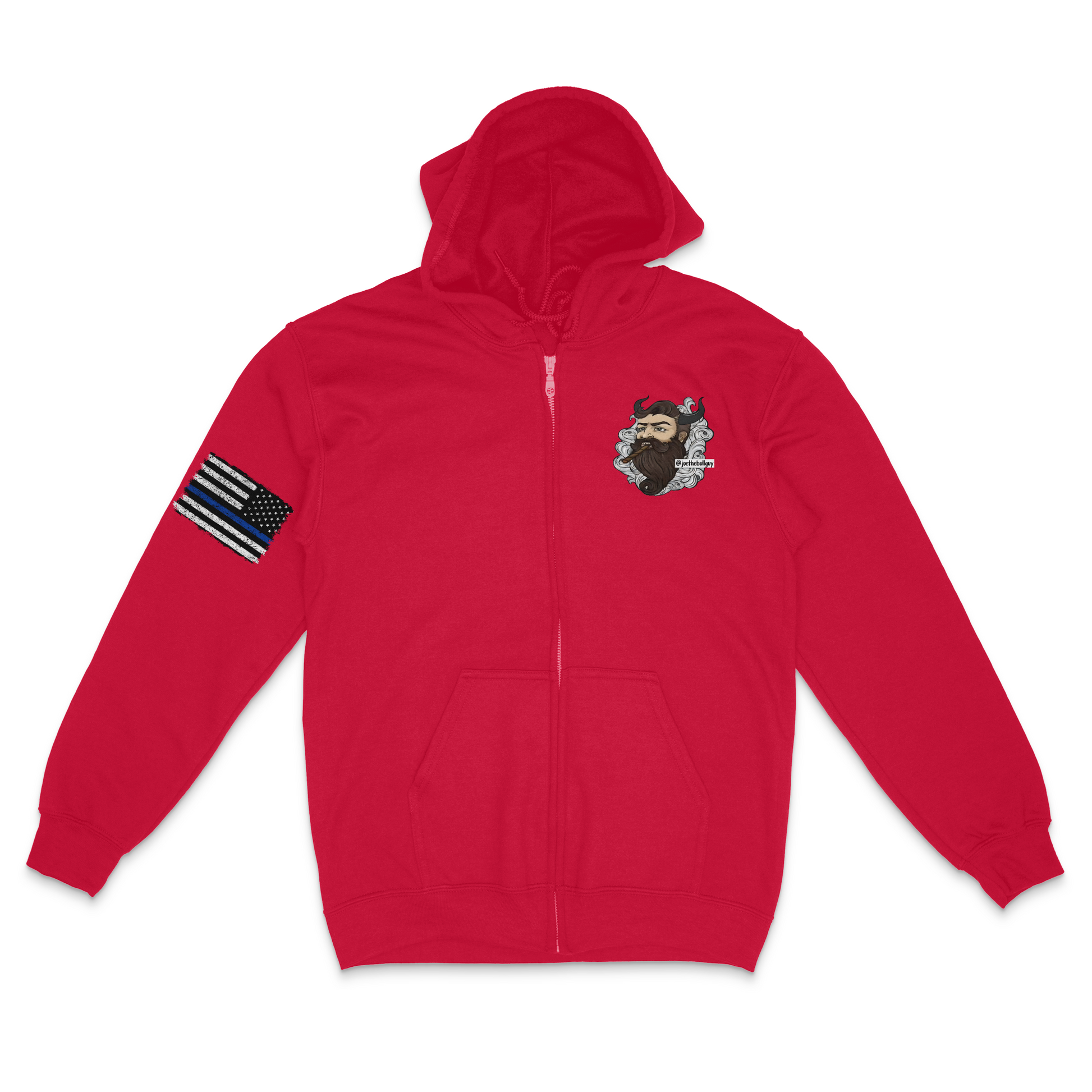 Joe The Bull Guy Zip Up Hoodie