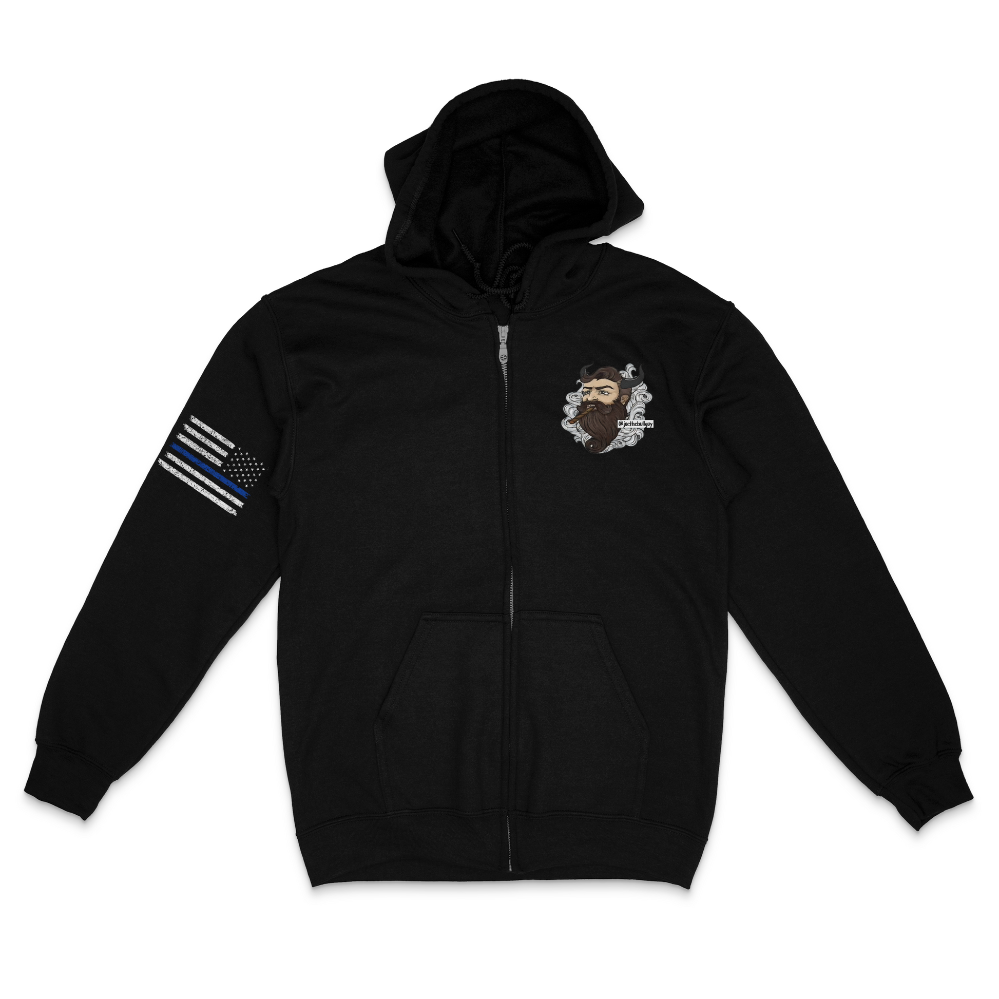 Joe The Bull Guy Zip Up Hoodie
