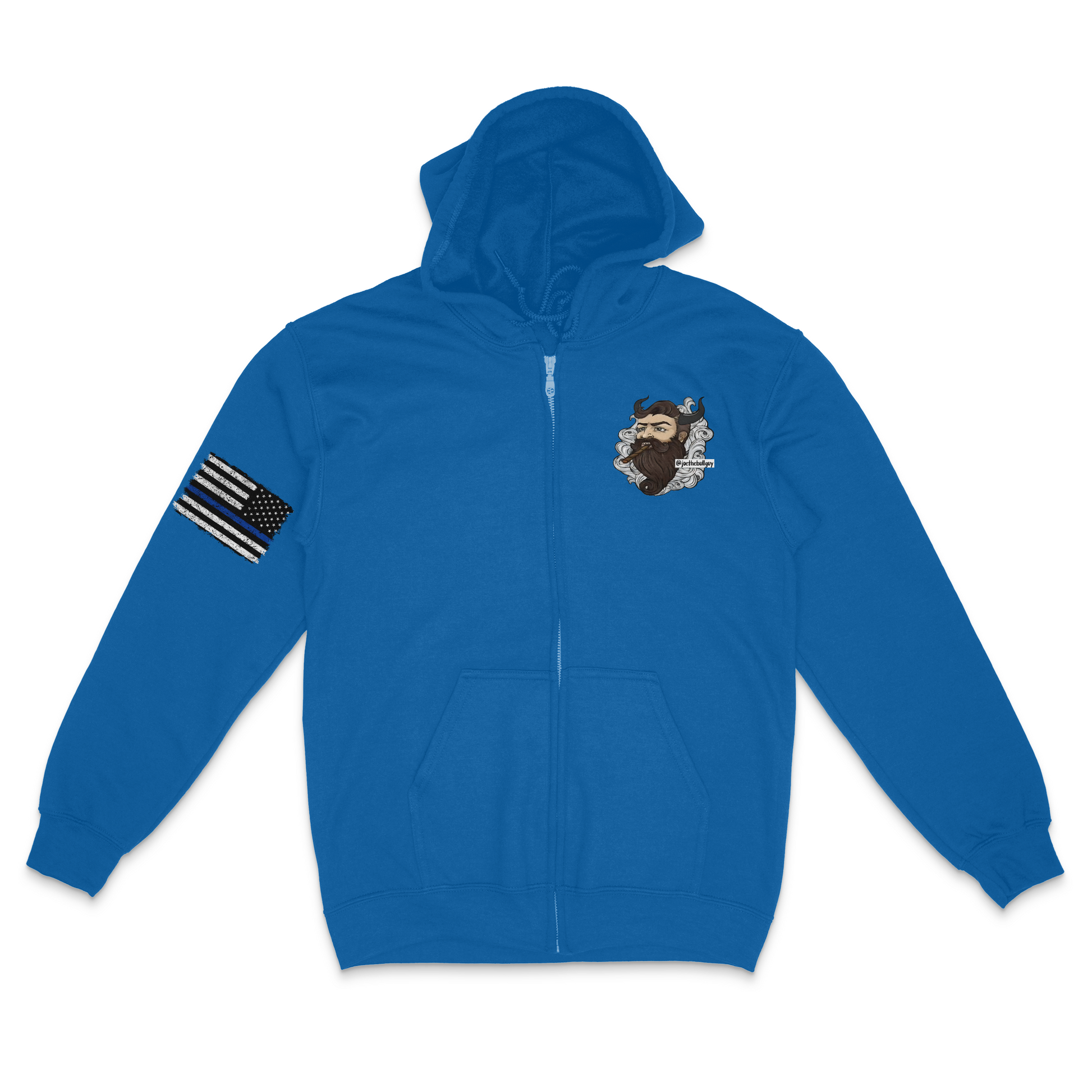 Joe The Bull Guy Zip Up Hoodie