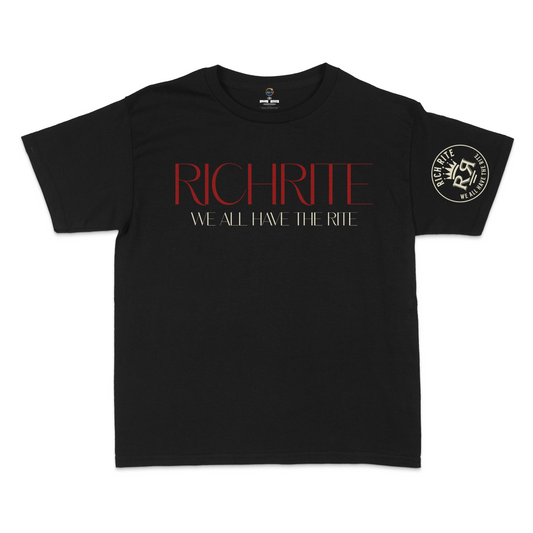 Rich Rite Burgundy Kid's Unisex Tshirt