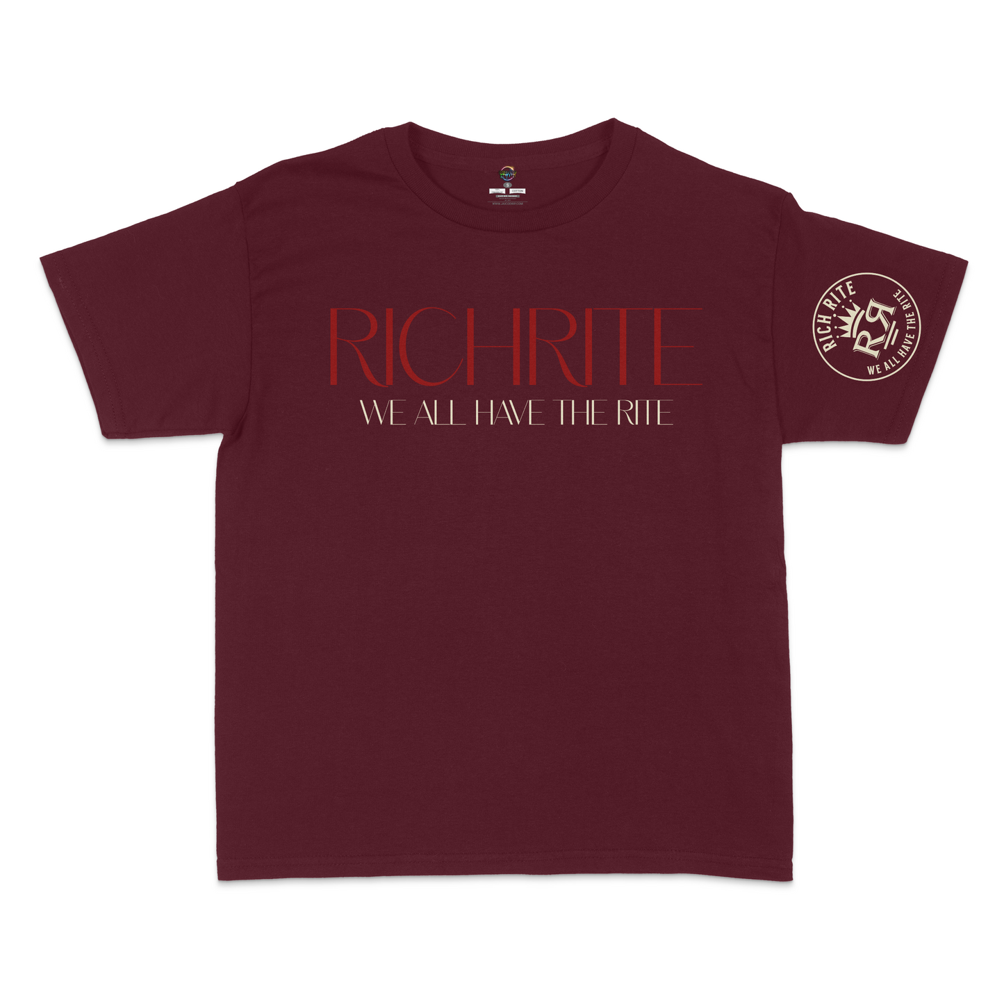Rich Rite Burgundy Kid's Unisex Tshirt