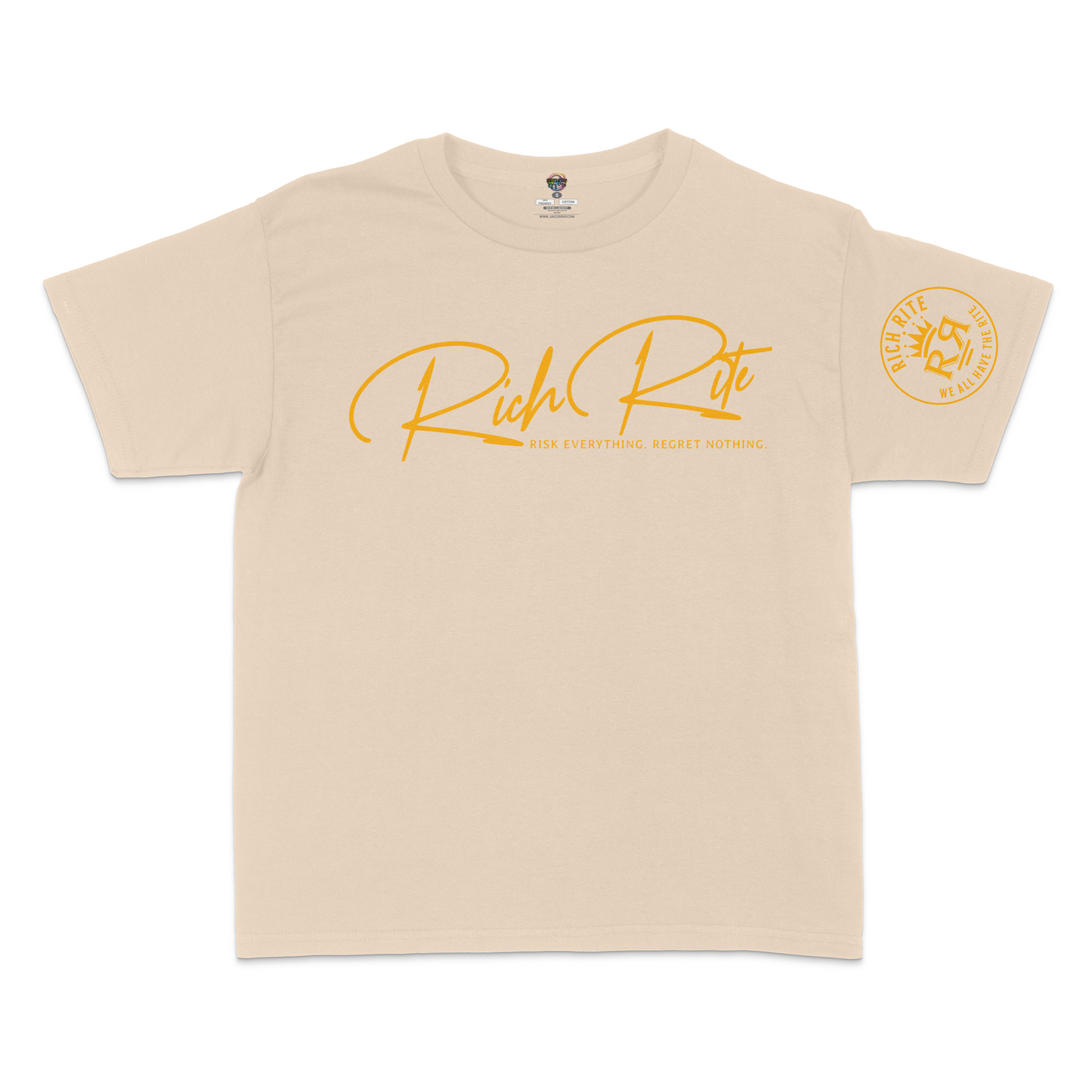 Rich Rite Risk Everything, Regret Nothing Kid's Unisex Tshirt