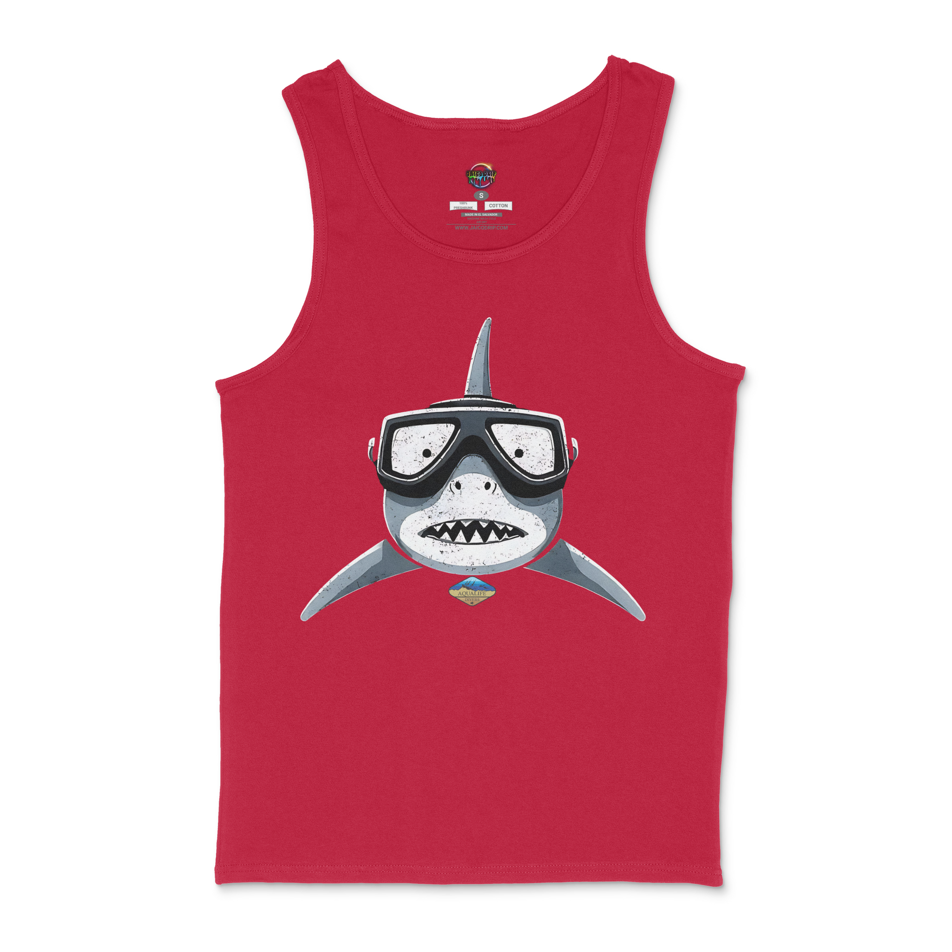 Shark Face AquaLife Divers Unisex Tank