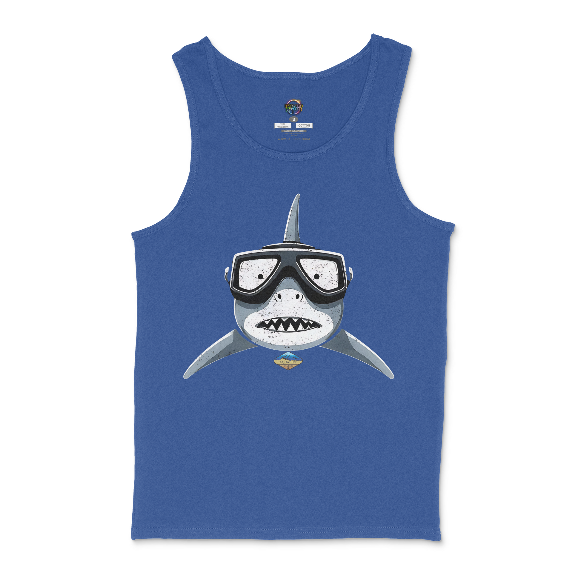 Shark Face AquaLife Divers Unisex Tank