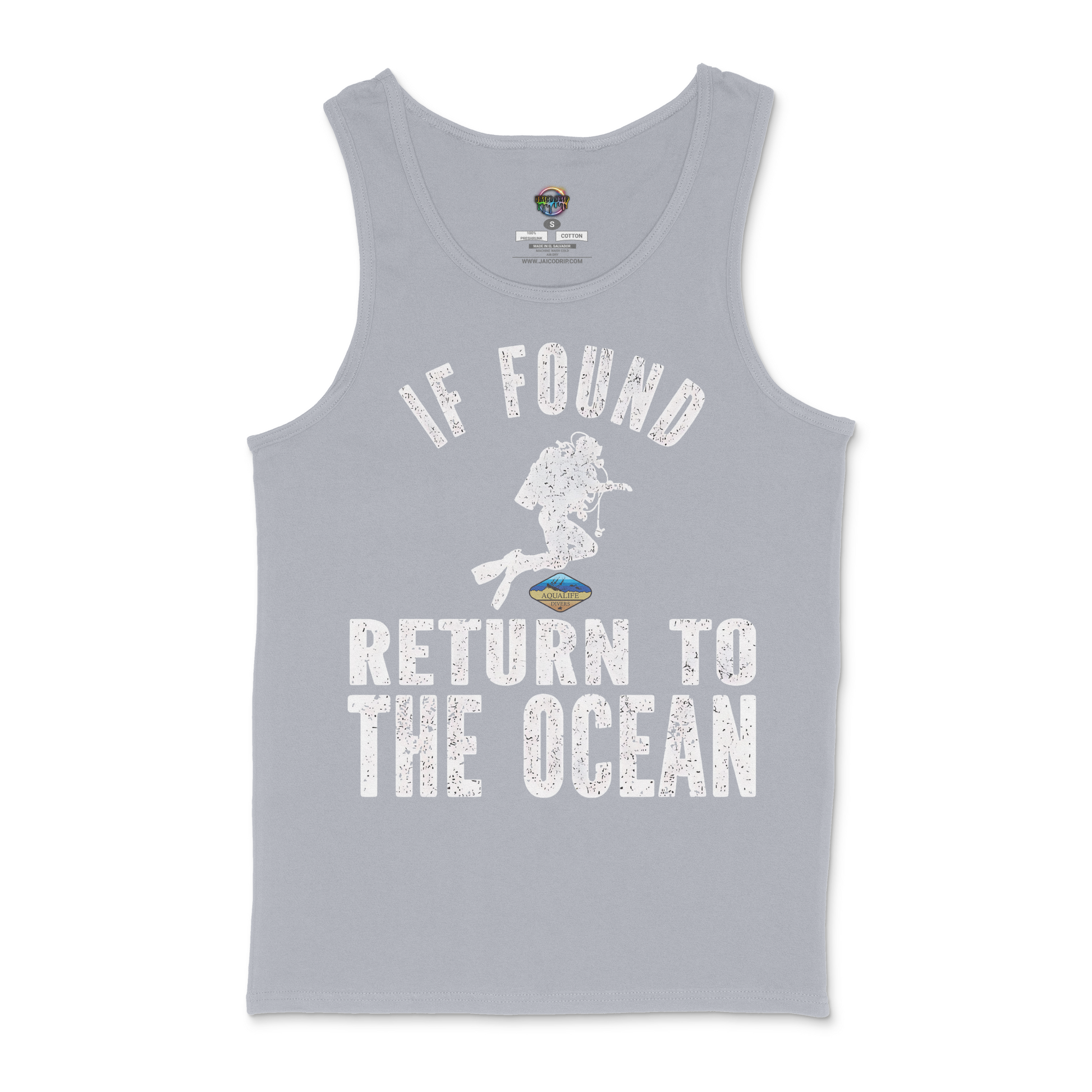 If Found Return To Ocean AquaLife Divers Unisex Tank