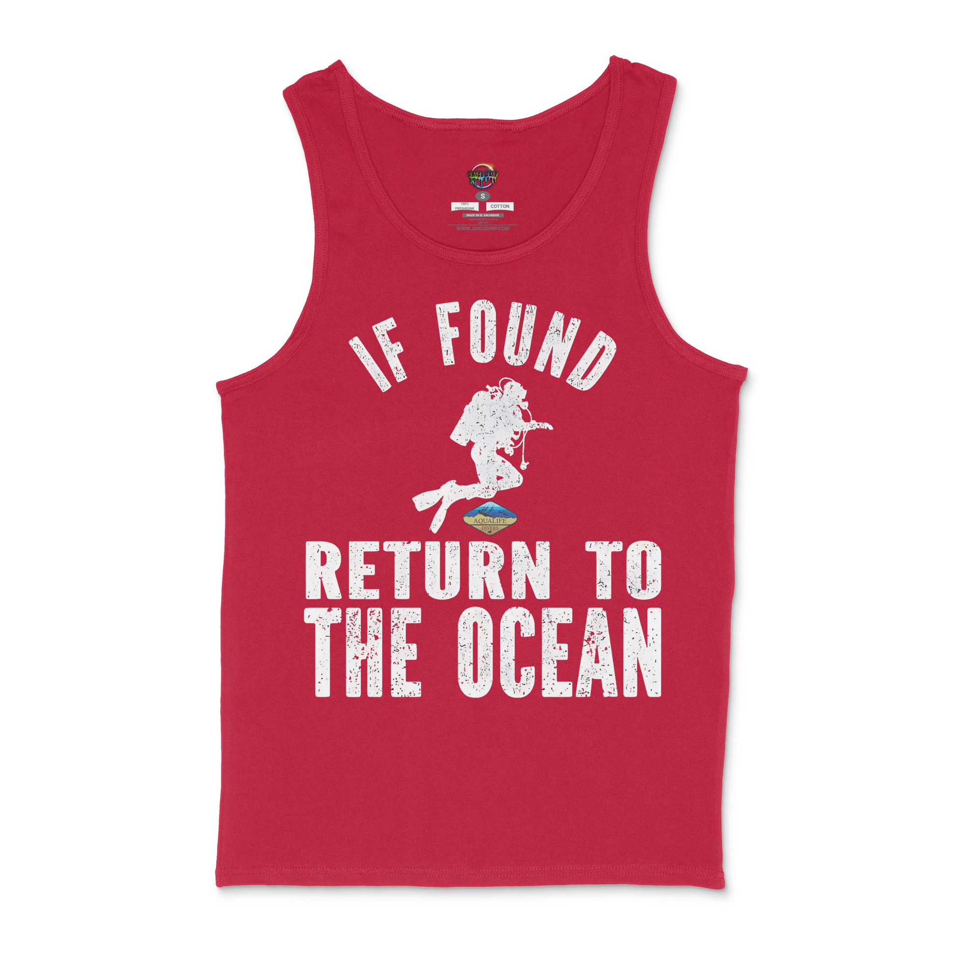 If Found Return To Ocean AquaLife Divers Unisex Tank