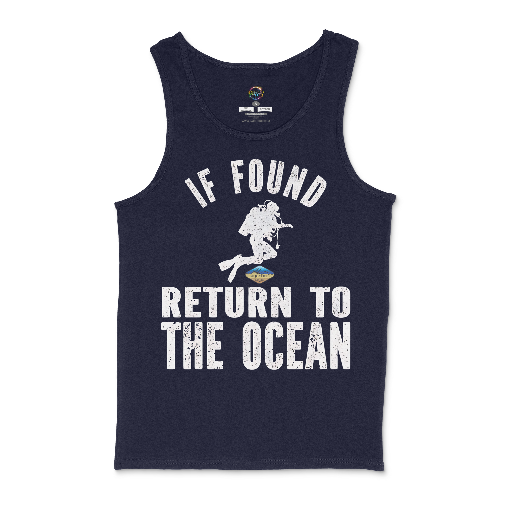 If Found Return To Ocean AquaLife Divers Unisex Tank