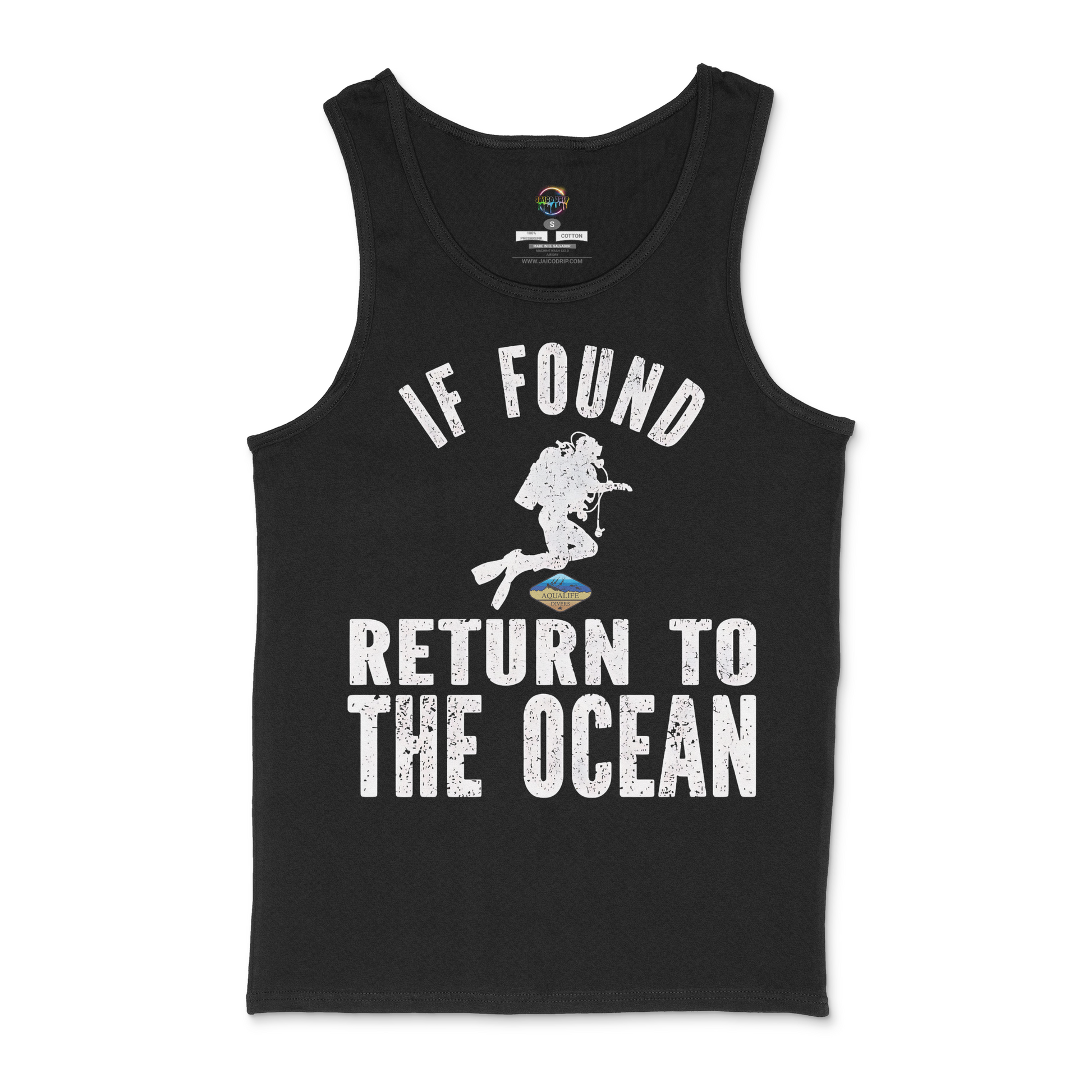 If Found Return To Ocean AquaLife Divers Unisex Tank