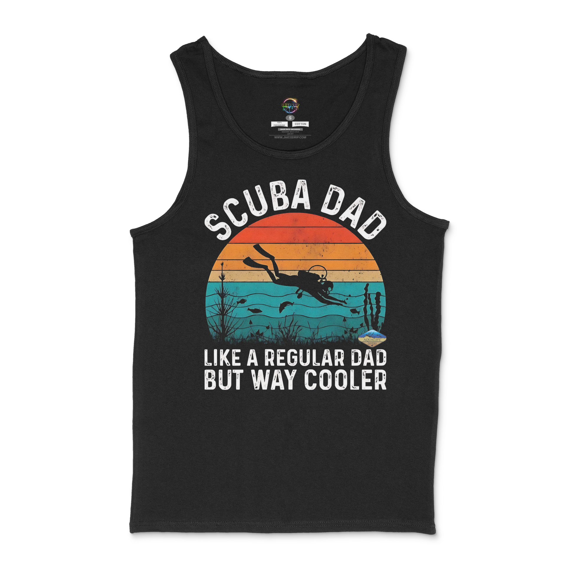 Scuba Dad AquaLife Divers Unisex Tank