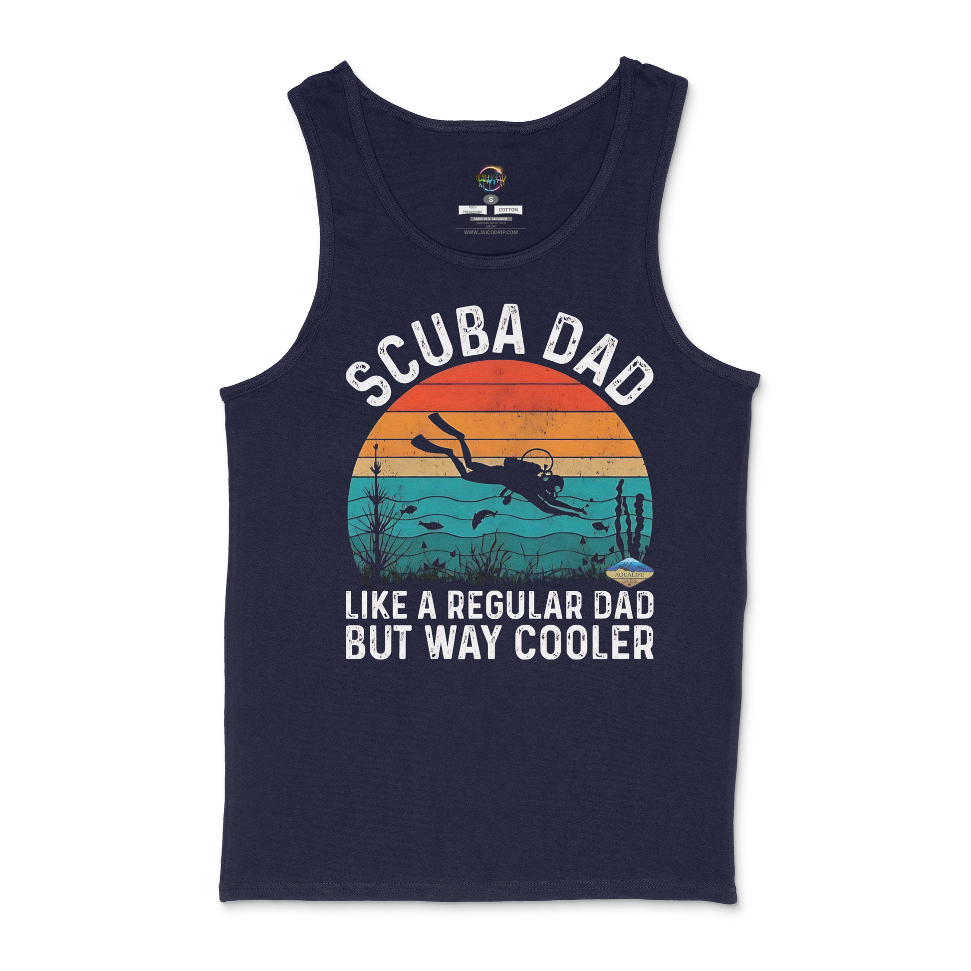 Scuba Dad AquaLife Divers Unisex Tank