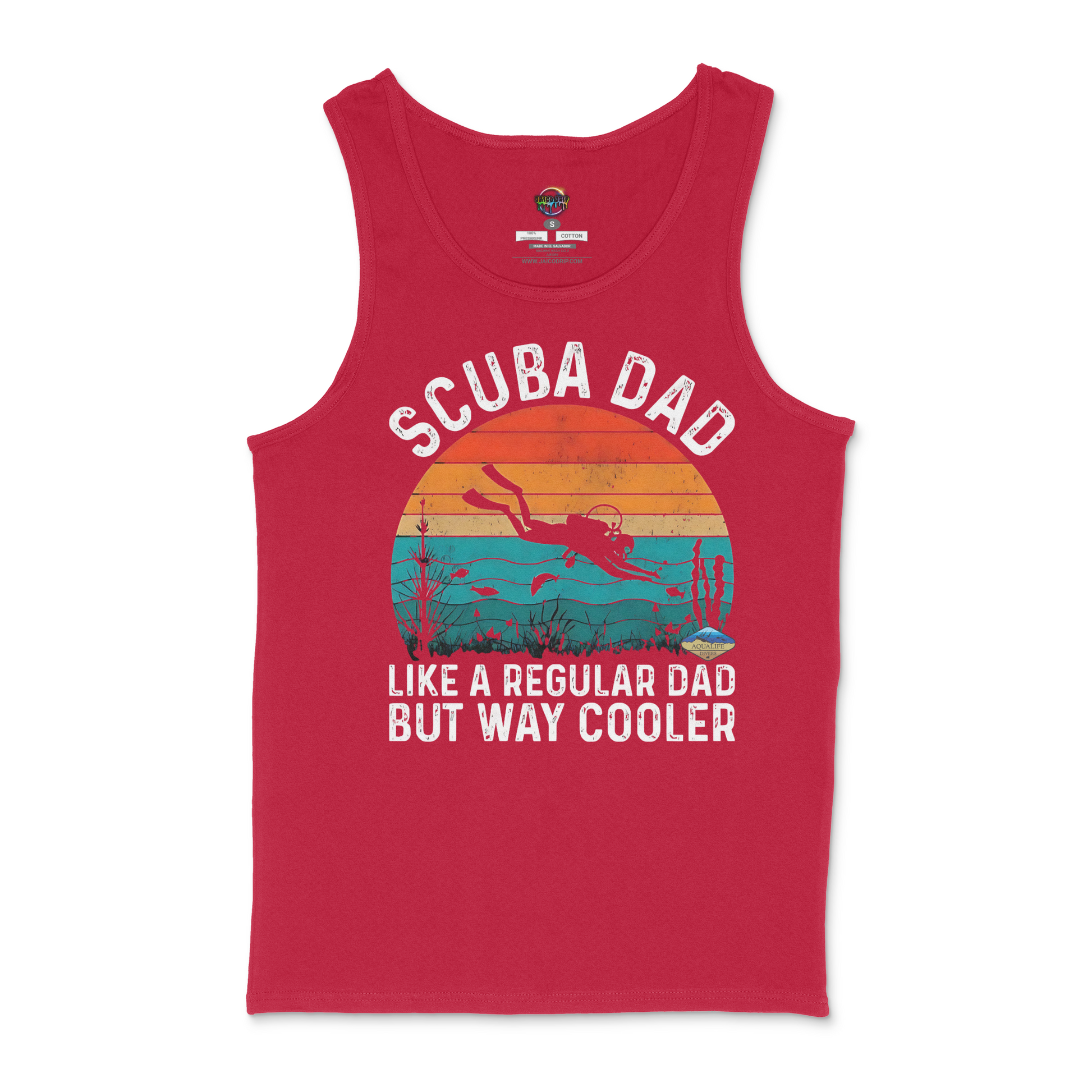 Scuba Dad AquaLife Divers Unisex Tank