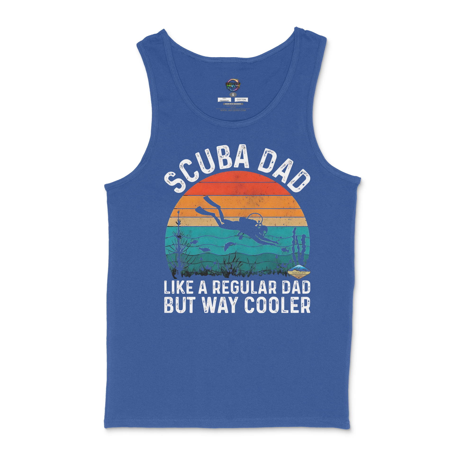 Scuba Dad AquaLife Divers Unisex Tank