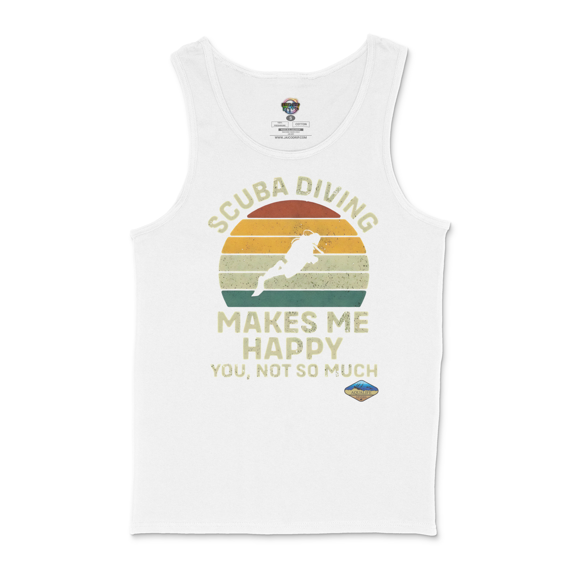 Scuba Diving Makes Me Happy AquaLife Diver Unisex Tank