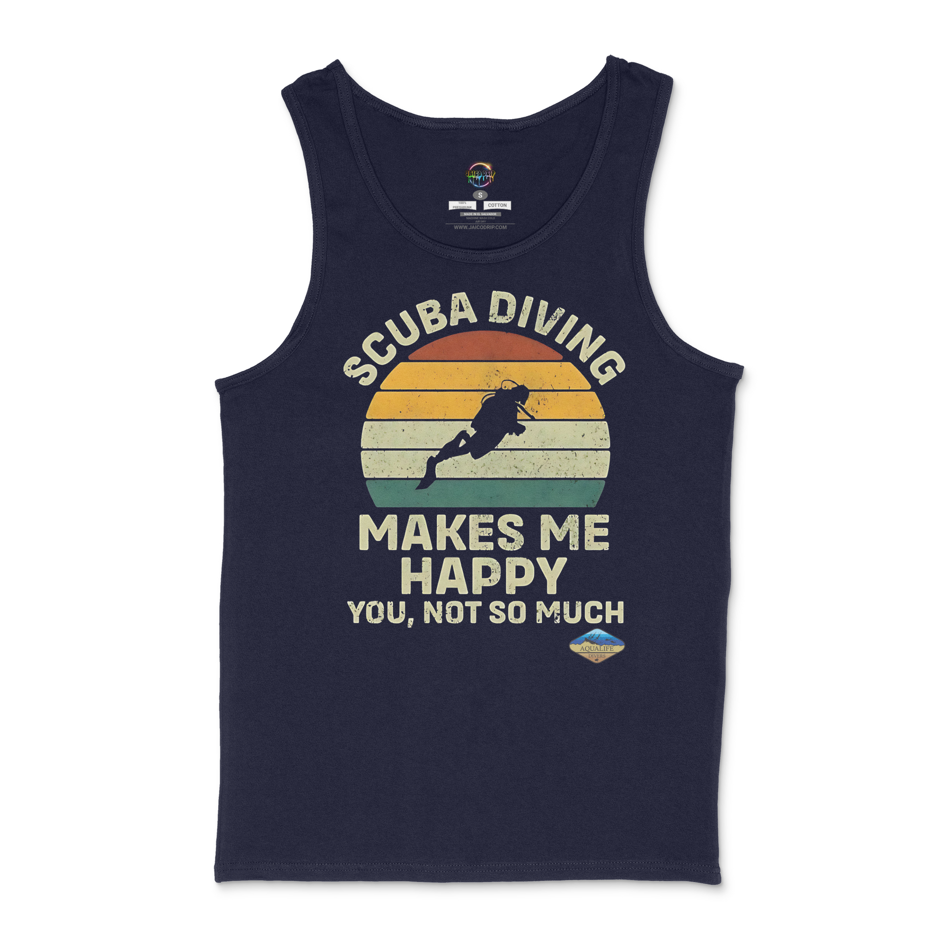 Scuba Diving Makes Me Happy AquaLife Diver Unisex Tank