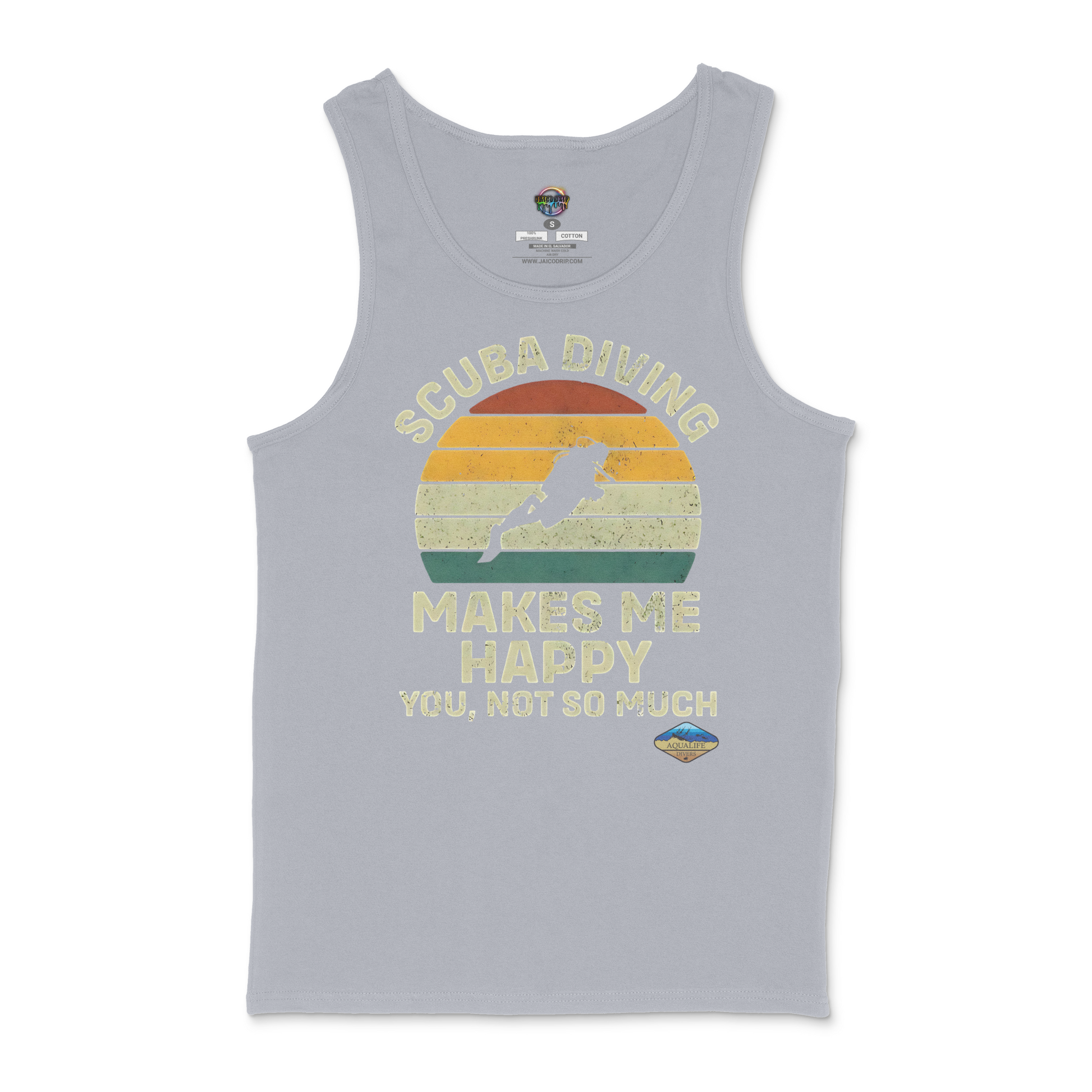 Scuba Diving Makes Me Happy AquaLife Diver Unisex Tank
