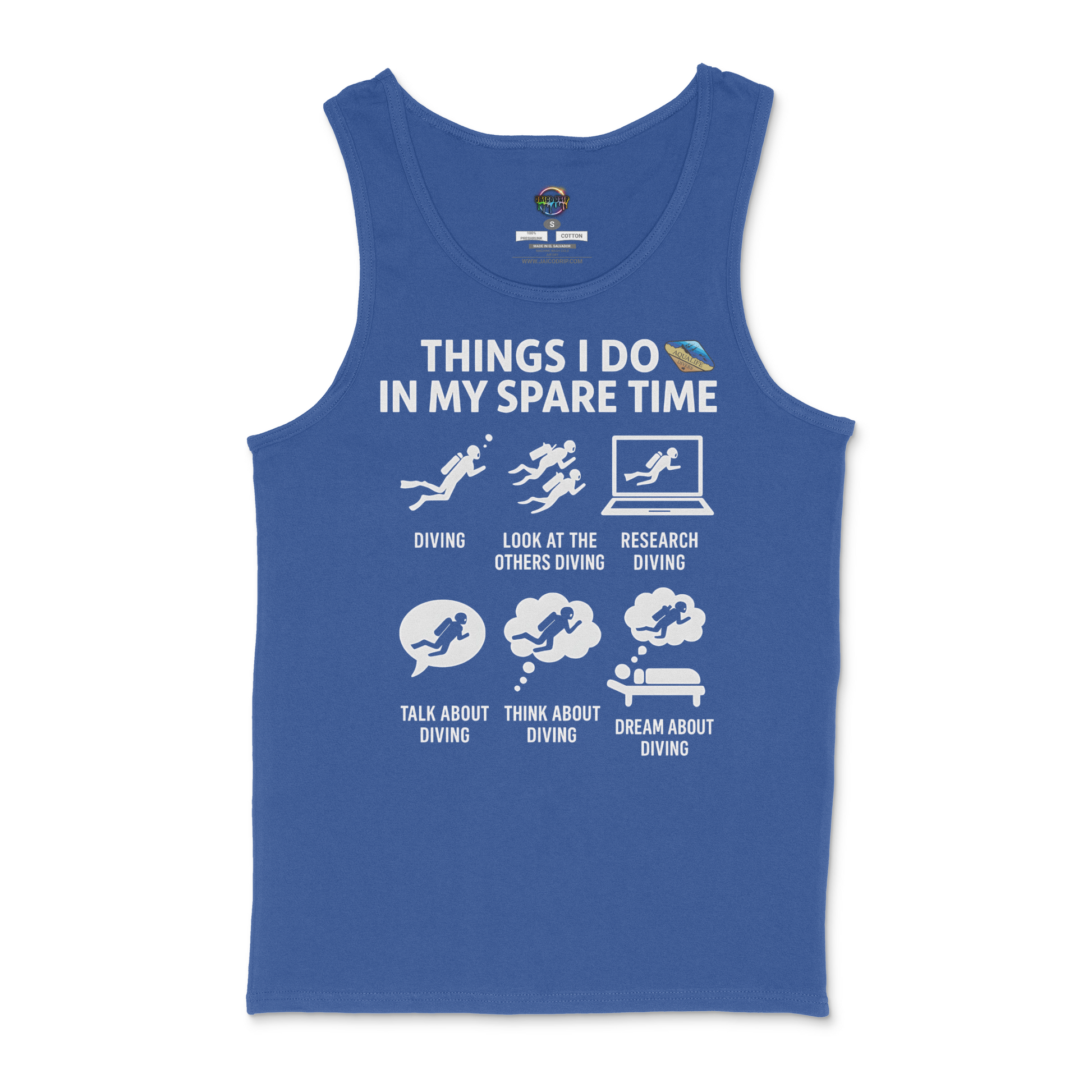 Things I Do In My Spare Time AquaLife Divers Unisex Tank