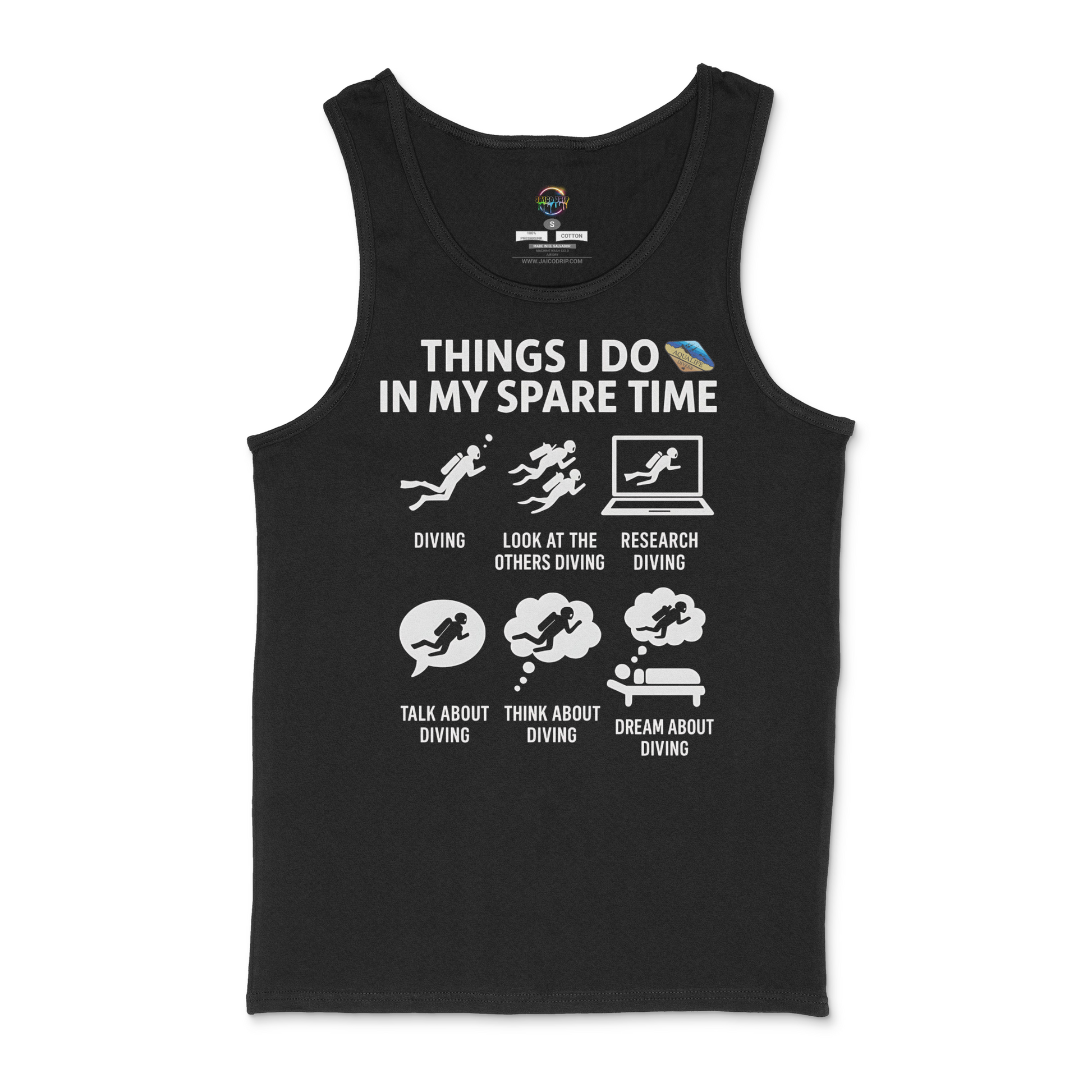 Things I Do In My Spare Time AquaLife Divers Unisex Tank