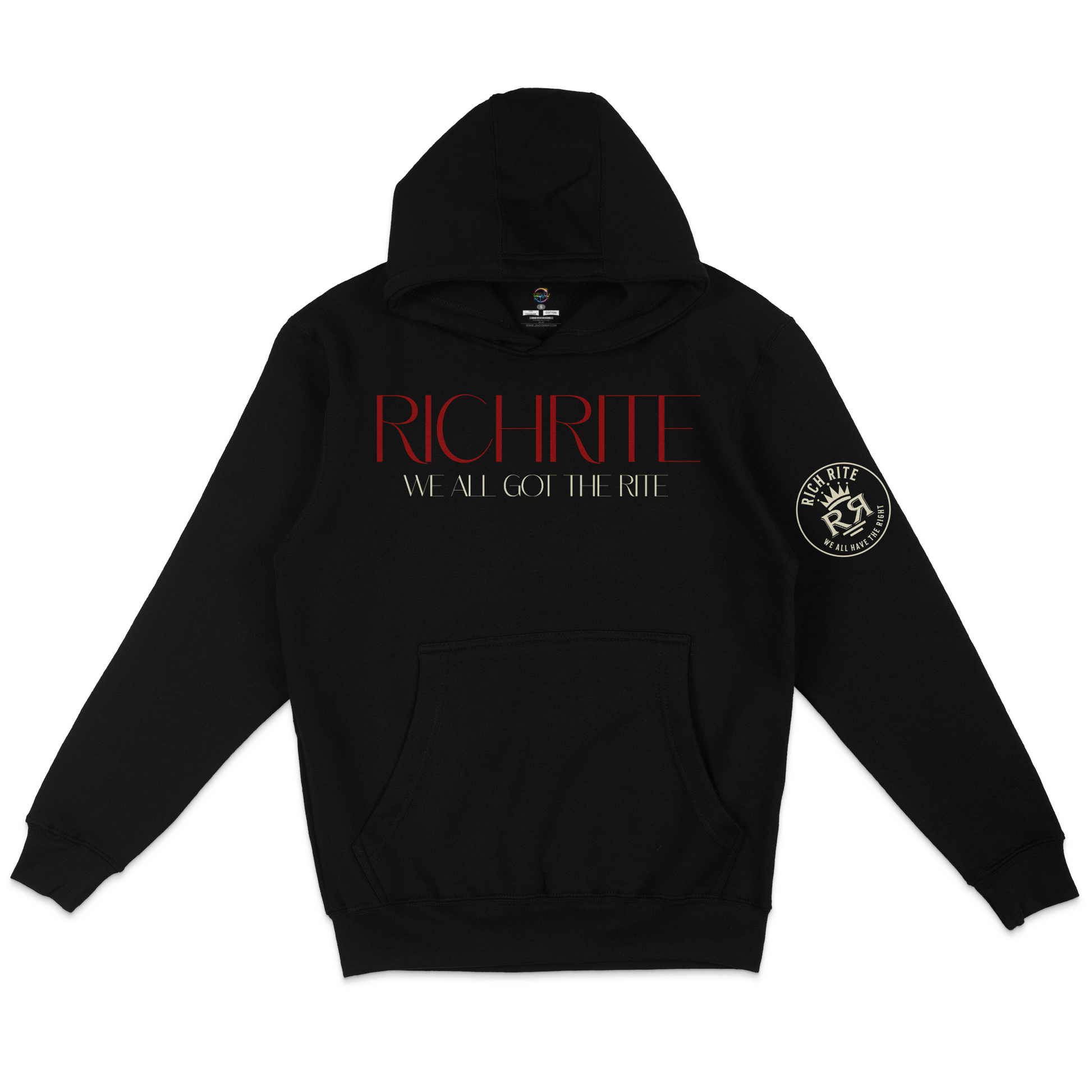 Rich Rite Burgundy Logo Unisex Hoodie
