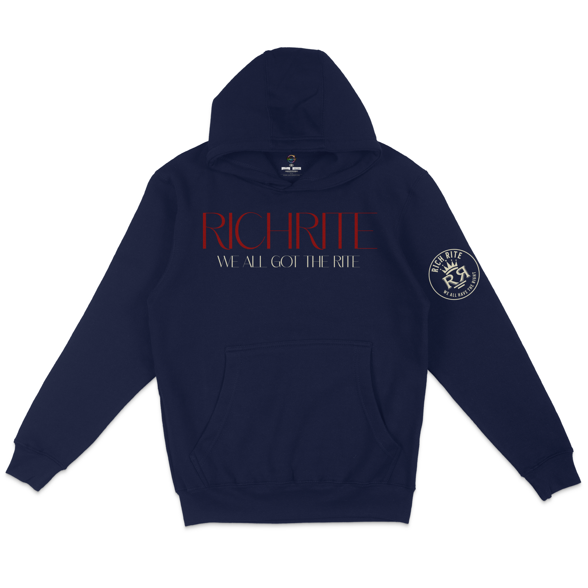 Rich Rite Burgundy Logo Unisex Hoodie