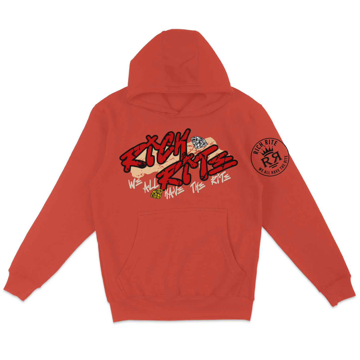 Rich Rite Graphic Front and Back Unisex Hoodie