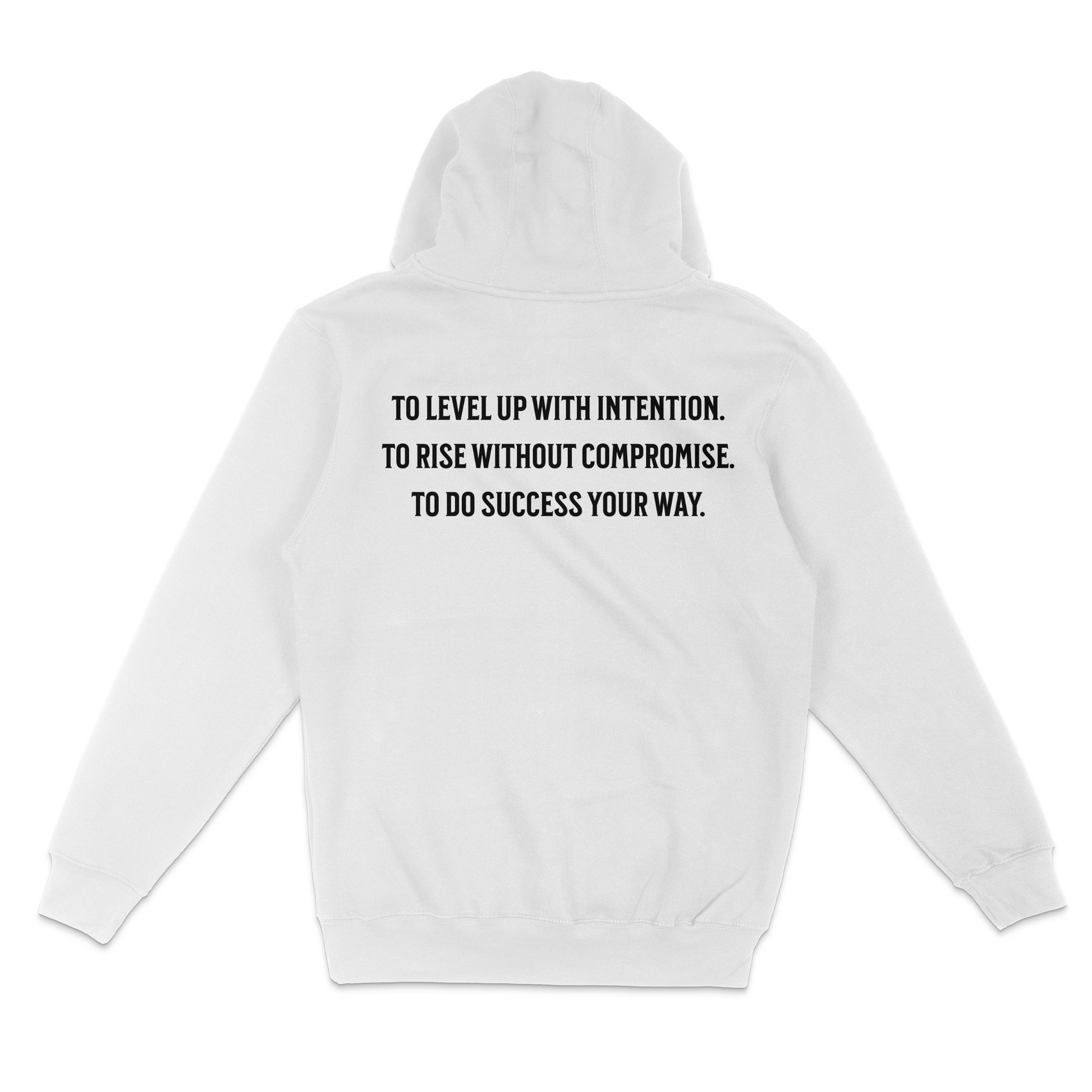 Rich Rite Level Up Font and Back Unisex Hoodie