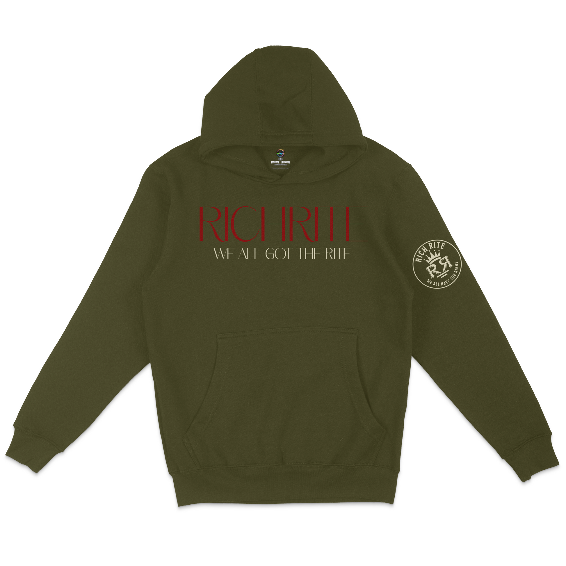 Rich Rite Burgundy Logo Unisex Hoodie