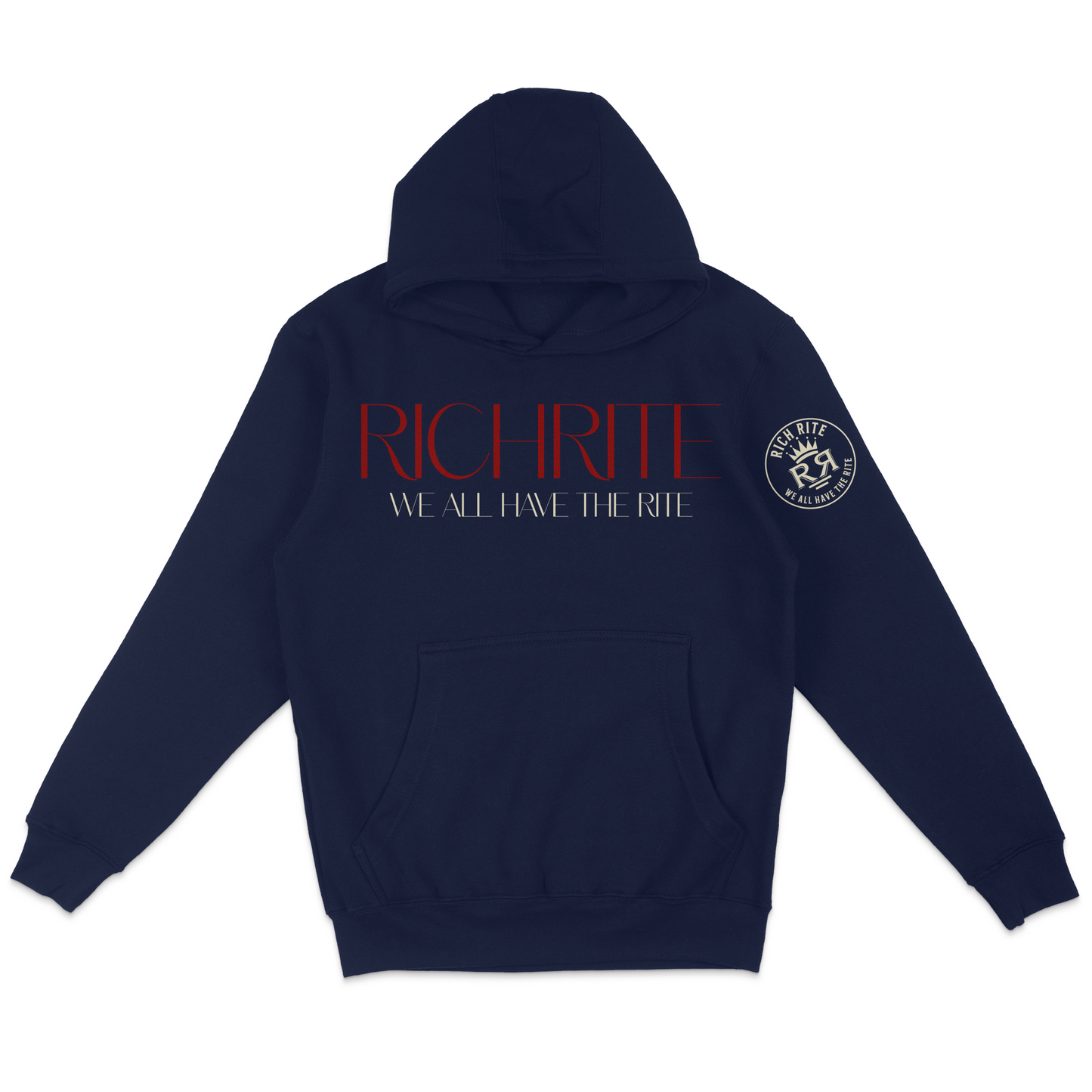 Rich Rite Burgundy Logo Unisex Hoodie