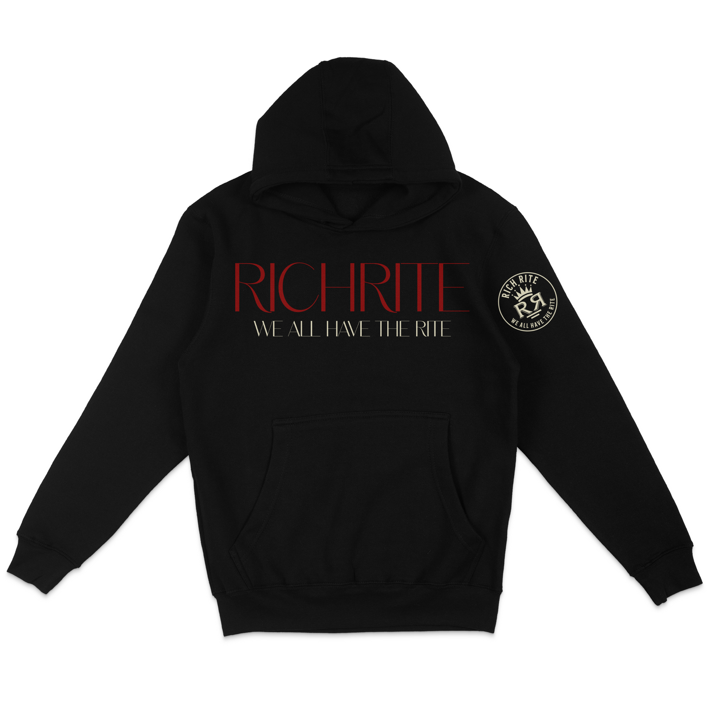Rich Rite Burgundy Logo Unisex Hoodie