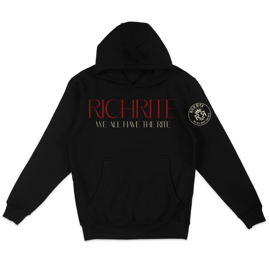 Rich Rite Burgundy Logo Unisex Hoodie