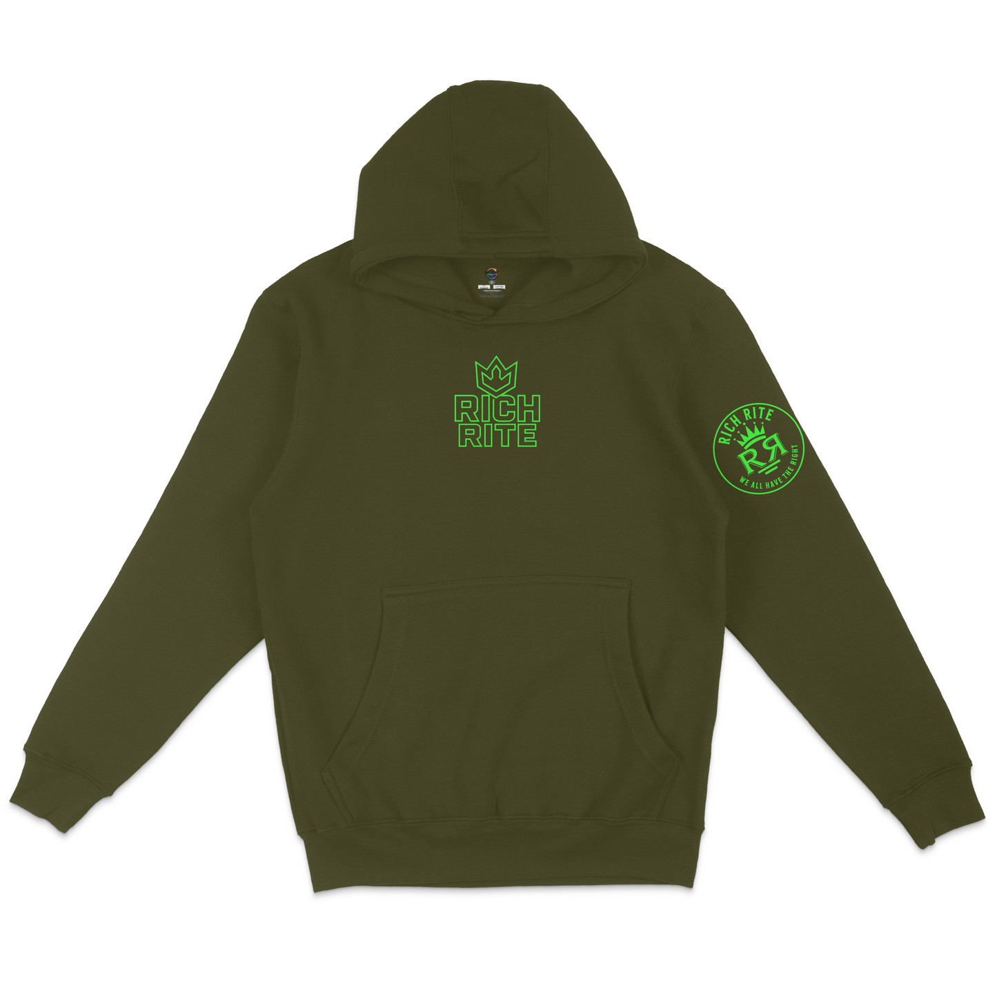 Rich Rite Crown Mid Chest Unisex Hoodie
