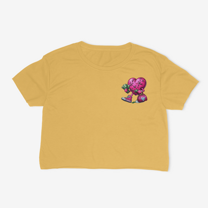 Got Out My Feelings And Got In My Bag Relaxed Fit Cropped Graphic T-shirt