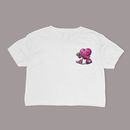 Got Out My Feelings And Got In My Bag Relaxed Fit Cropped Graphic T-shirt