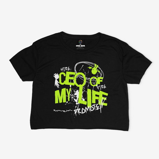 CEO Of My Life Relaxed Fit Cropped T-shirt
